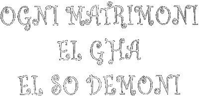 Ogni matrimoni g'ha el so demoni