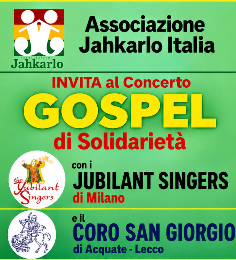 Concerto gospel - Associazione Jahkarlo