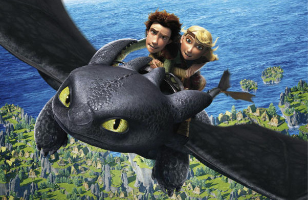 Dragon Trainer - Hiccup, Astrid e Furia Buia detto lo Sdentato