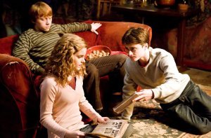 R. Grint, E. Watson e D. Radcliffe 