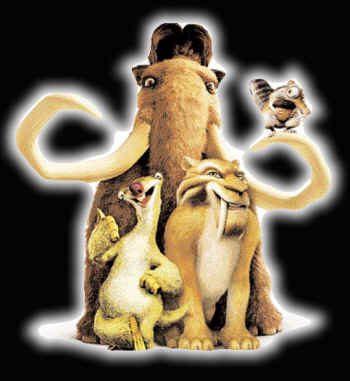 L'era glaciale - Ice age - Manny, Sid, Diego e Scrat