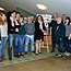 La compagnia con alcuni volontari dell'auditorium
