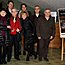 La compagnia con alcuni volontari dell'auditorium