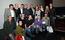 Pietro Grasso con alcuni volontari dell'auditorium