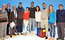Gli Oblivion con alcuni volontari dell'auditorium