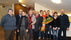 La compagnia con alcuni volontari dell'auditorium