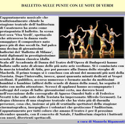 BALLETTO: SULLE PUNTE CON LE NOTE DI VERDI 