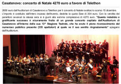 Concerto di Natale 2012 - Leggi l'articolo