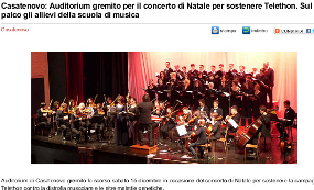Concerto di Natale 2012 - Leggi l'articolo