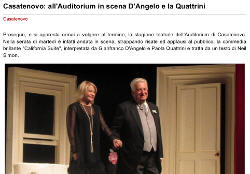 Casatenovo: all'Auditorium in scena D'Angelo e la Quattrini