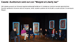 Casate: Auditorium sold out con ''Maigret al Liberty bar''