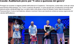Casate: Auditorium pieno per 'Ti amo o qualcosa del genere'