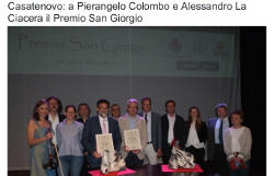 Casatenovo: a Pierangelo Colombo e Alessandro La Ciacera il Premio San Giorgio