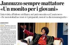 Jannuzzo sempre mattatore - Un monito per i giovani