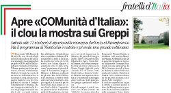 Apre CONunità d'Italia, il clou la mostra sui Greppi