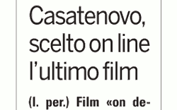 Scelto on-line l'ultimo film