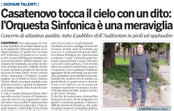 Casatenovo tocca il cielo con un dito: l'orquestra sinfonica è una meraviglia