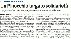Un pinocchio targato solidarietà