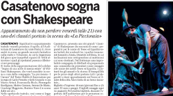 Casatenovo sogna con Shackespeare
