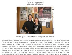 Casate: la Carmen strappa gli applausi dell’Auditorium