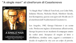 A sinle man all'auditorium di Casatenovo