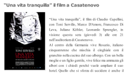 Una vita tranquilla all'auditorium di Casatenovo