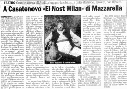 A Casatenovo "El nost Milan di Mazzarella"
